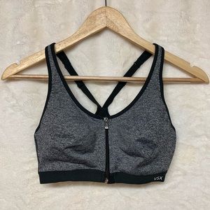 Victoria’s Secret Black/Gray VSX Sports Bra 32C